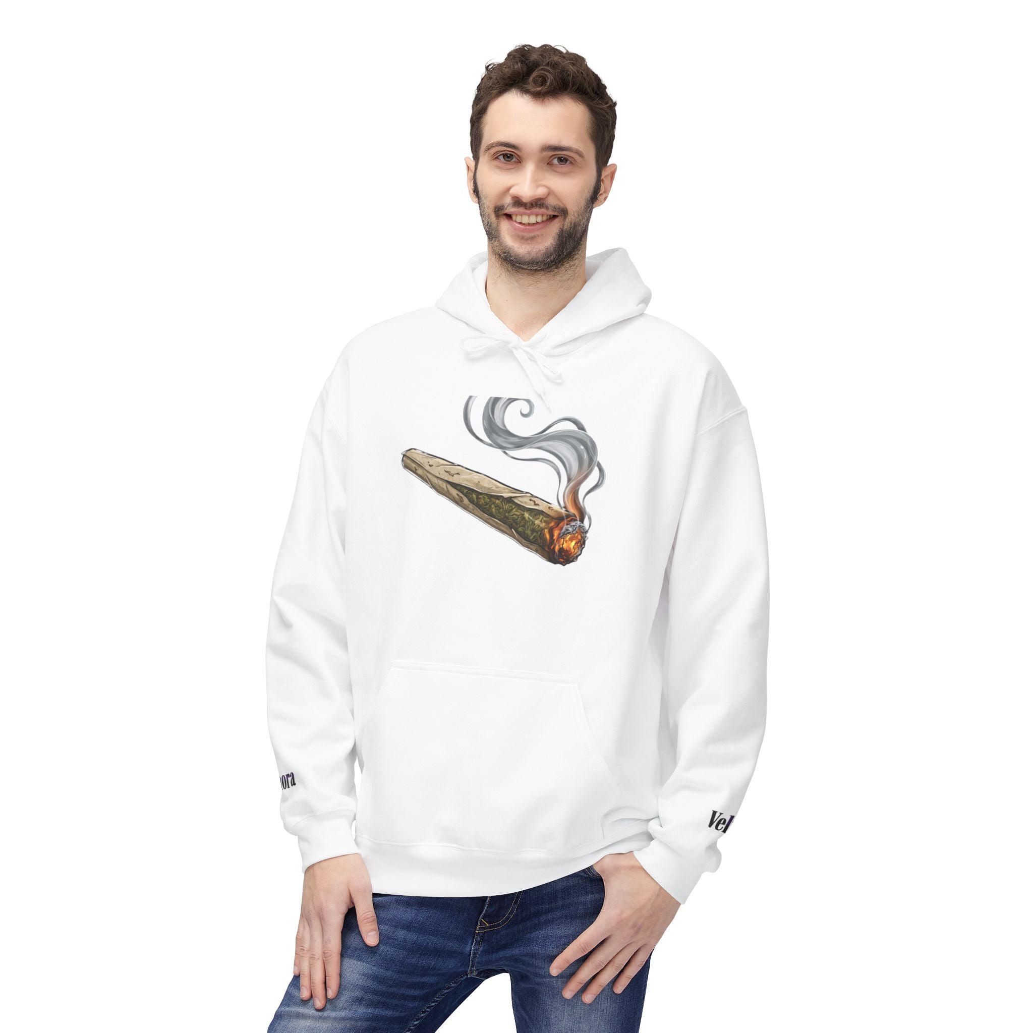Hoodie — Velnora Burning Joint Graphic Pullover